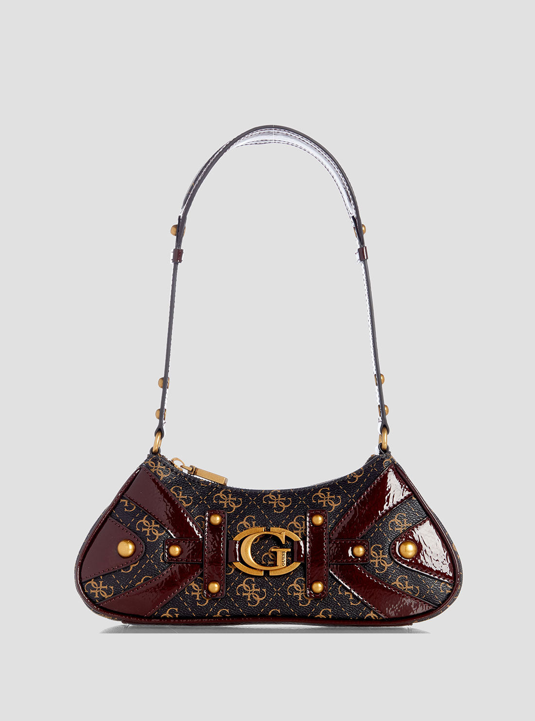 Stylish Brown Logo Mintha Shoulder Bag for Women - Fashionable Crossbody Purse for Work, Travel & Everyday Use