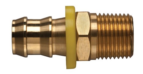 Kuriyama POFMP-1212 Brass Push-on Hose Fitting - 3/4