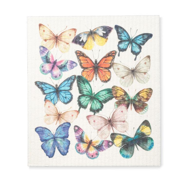 Premium Abbott Swedish Sponge Towel with Butterfly Design - Soft, Absorbent & Durable for Kitchen, Bathroom & Cleaning Tasks