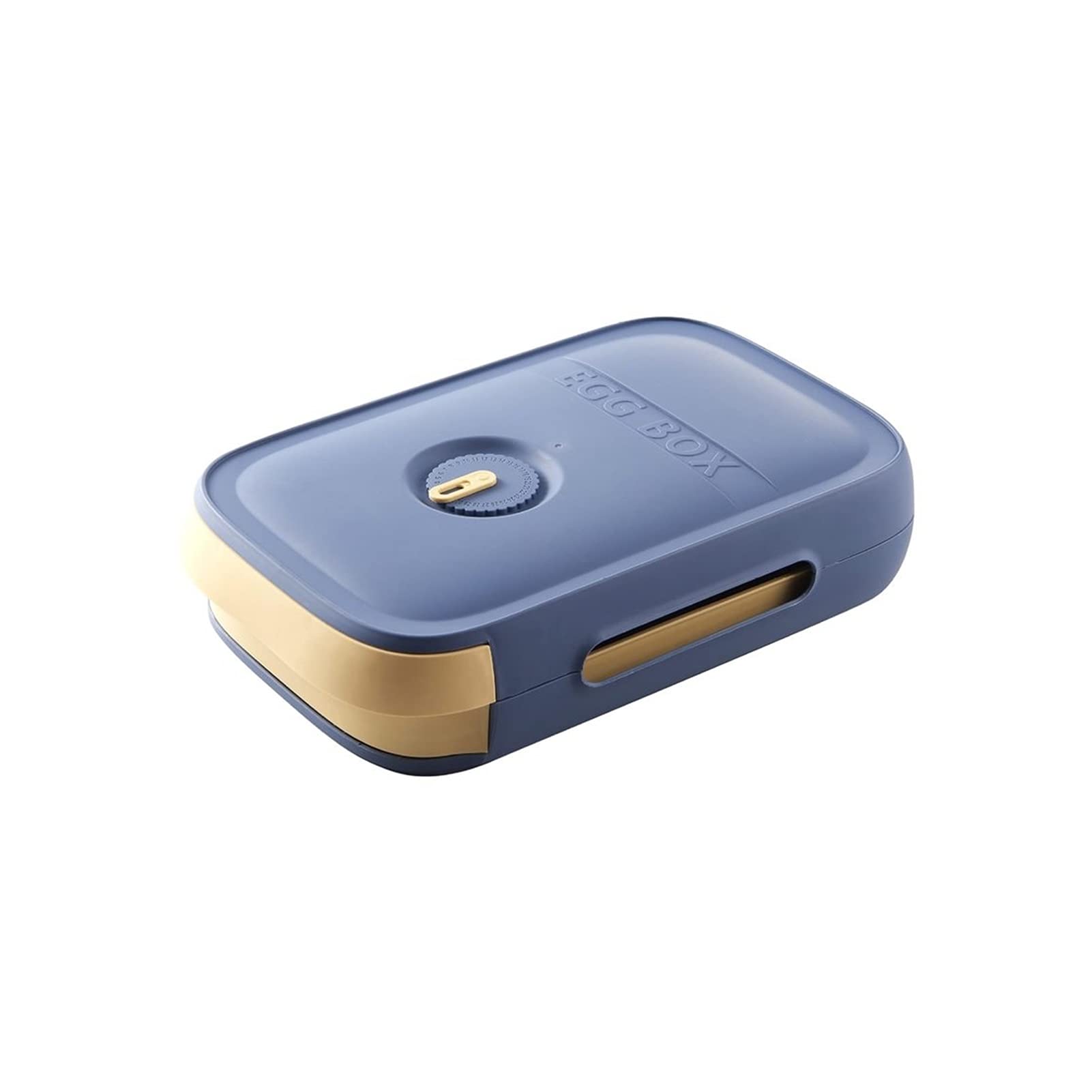 Huihui Refrigerator Egg Storage Box - Fresh-Keeping Kitchen Organizer with Rolling Drawer, Blue | Perfect for Fridge Organization & Space Saving