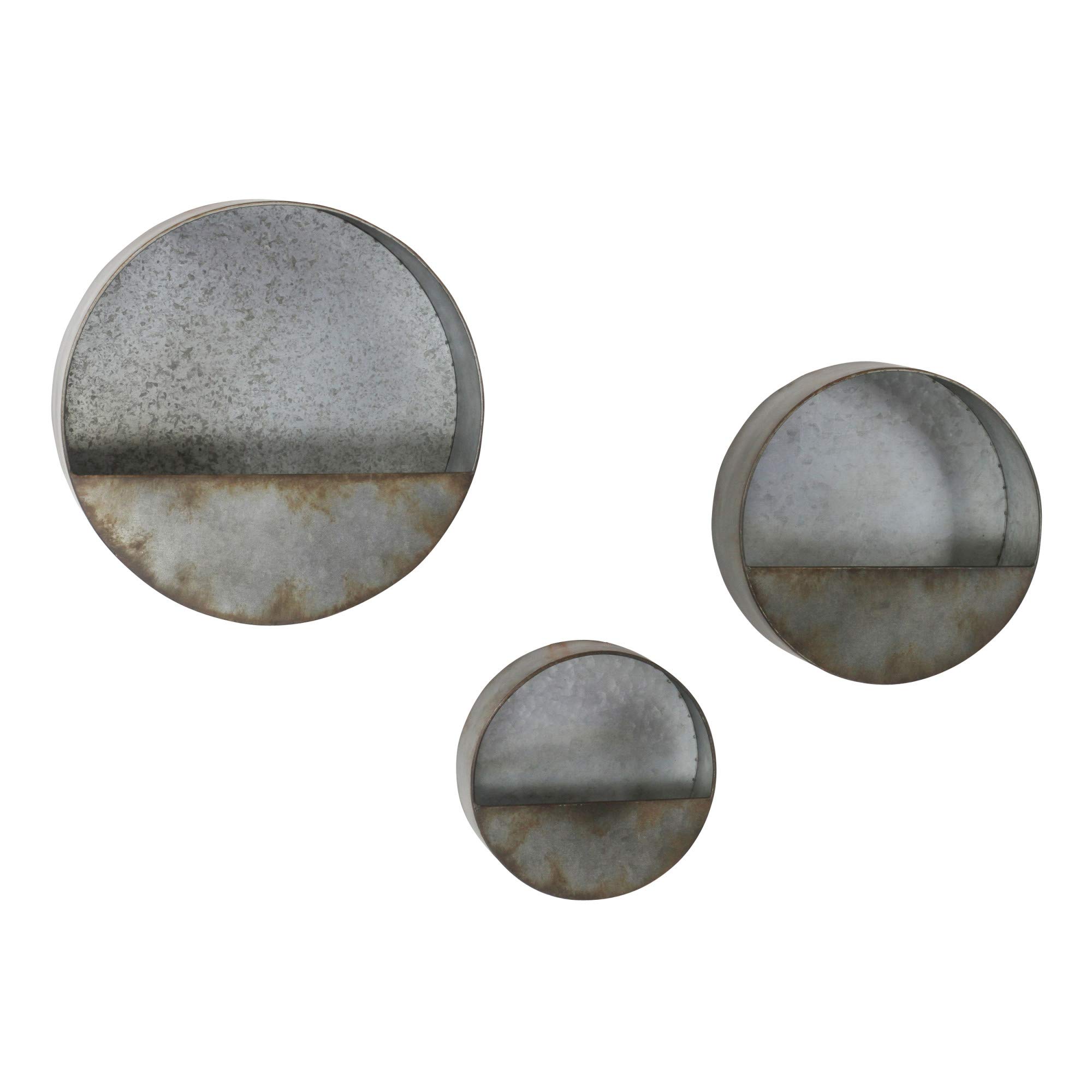 Aria Succulent Wall Planters Set of 3 - Modern Grey Hanging Plant Pots for Indoor & Outdoor Decor - Perfect for Home, Office, Garden, and Balcony Greenery