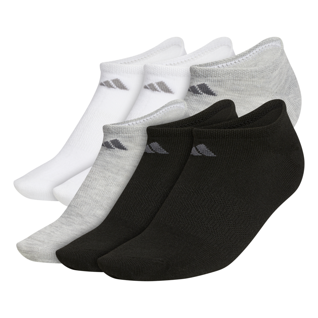 Adidas Superlite II 6-Pack Women's Athletic Socks - Breathable & Cushioned for Running, Gym & Everyday Comfort
