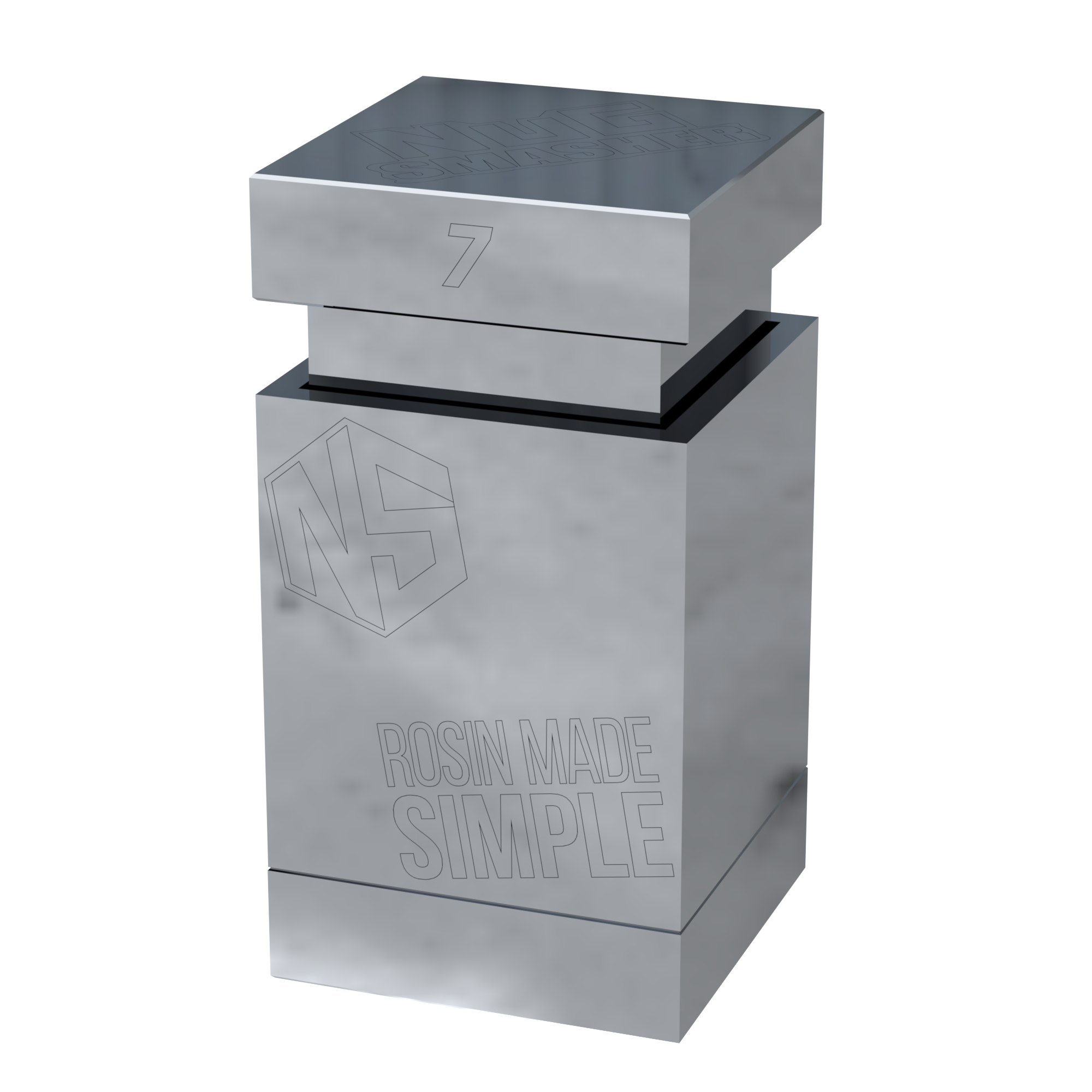 NugSmasher 7g Square Pro Pre Press Mold for Rosin Extraction - Perfect for DIY Rosin Pressing at Home or Small Business Use