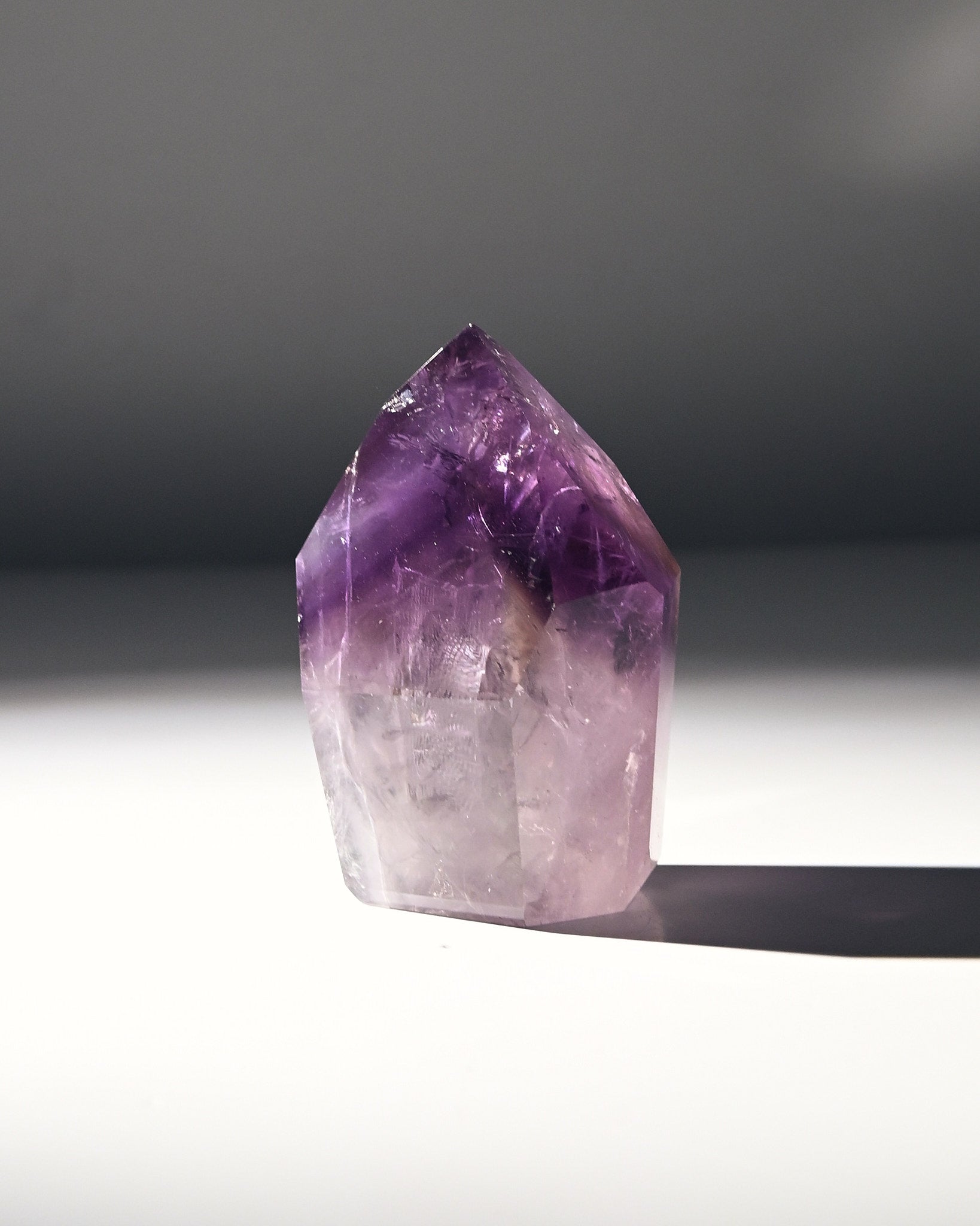 Natural Bahia Amethyst Phantom Tower - 3 Inch Healing Crystal Point for Meditation, Reiki, and Home Decor | Spiritual Energy Stone for Chakra Balancing