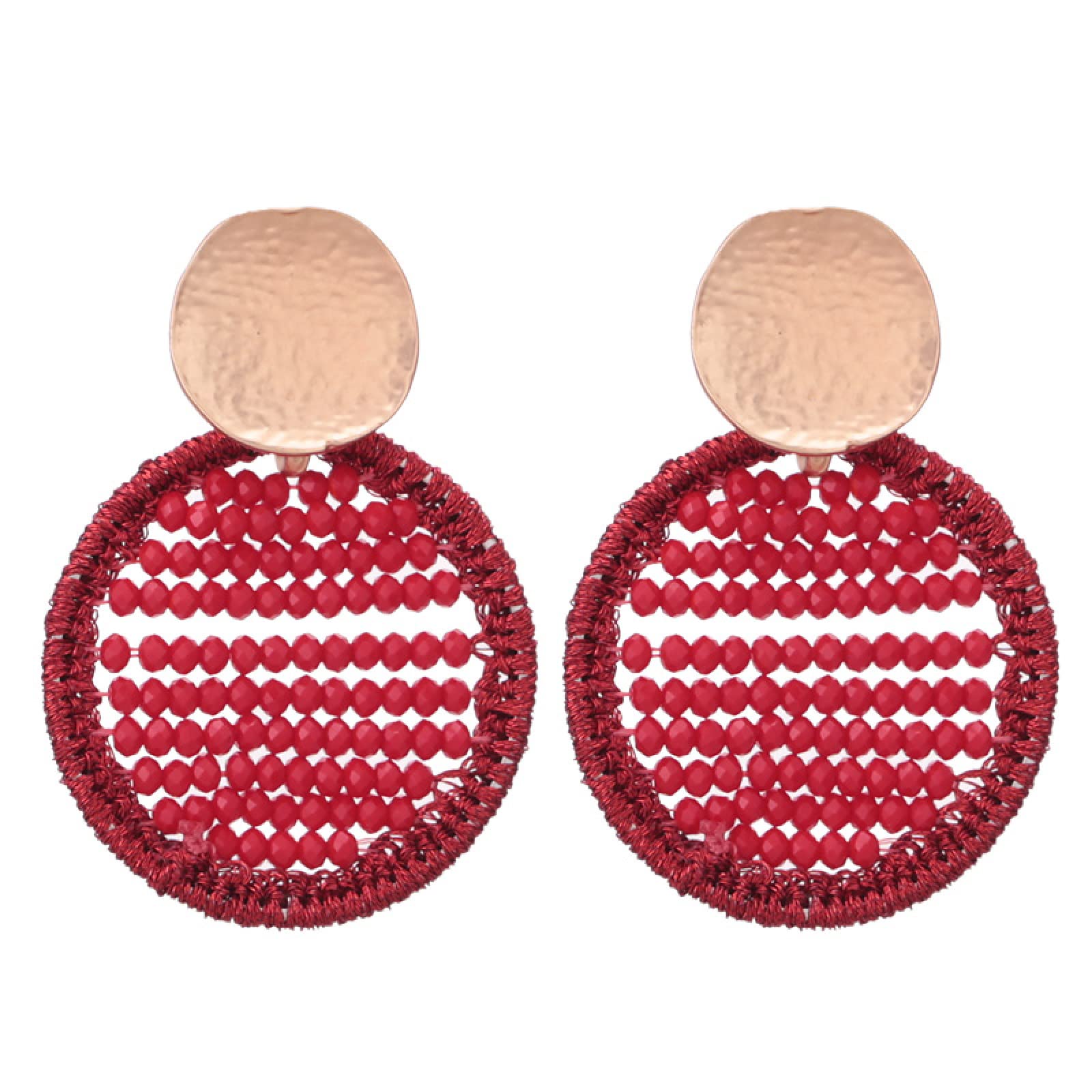 Zirconia Stud Earrings for Women - Handmade Crystal Bead Jewelry | Perfect for Weddings, Parties & Everyday Wear