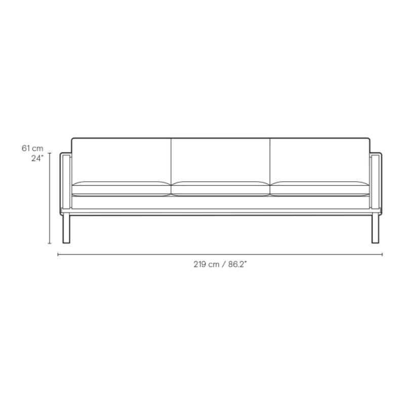 Carl Hansen & Son CH103 Sofa - Modern Scandinavian Design, Solid Wood Frame, Comfortable Upholstery for Living Room, Lounge & Office