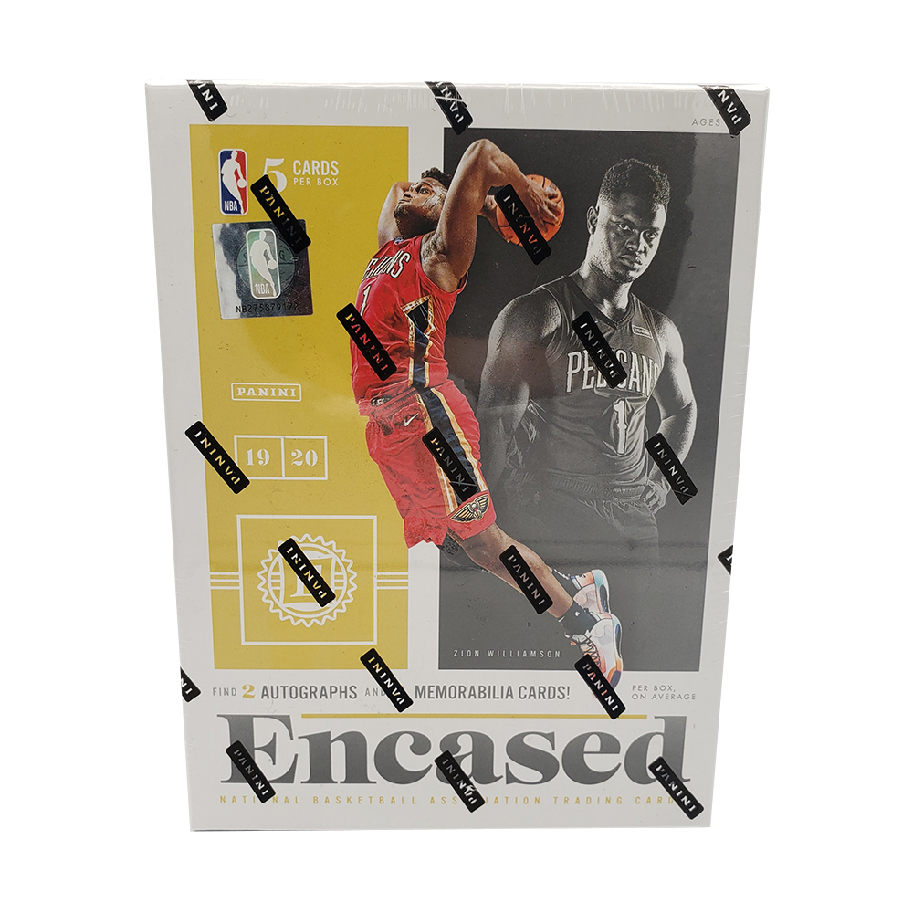 2019-2020 Panini Encased Basketball Hobby Box - NBA Trading Cards Collection for Collectors & Investors - Perfect for Sports Memorabilia Displays & Card Shows