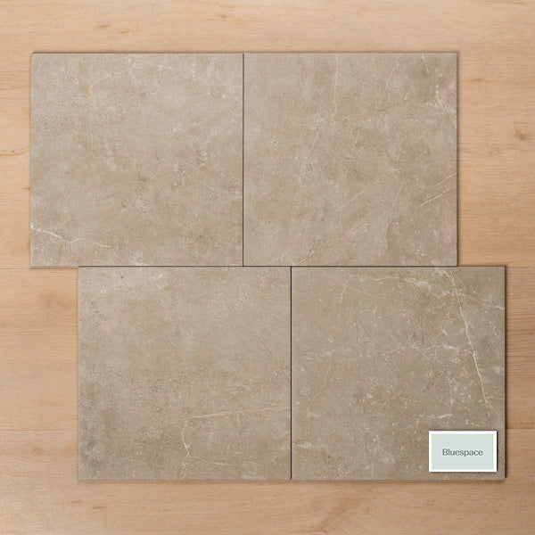Premium Avalon Greige Matte P3 Porcelain Tile 300x300mm (12x12 Inch) - Durable Floor & Wall Tile for Bathroom, Kitchen, and Living Room