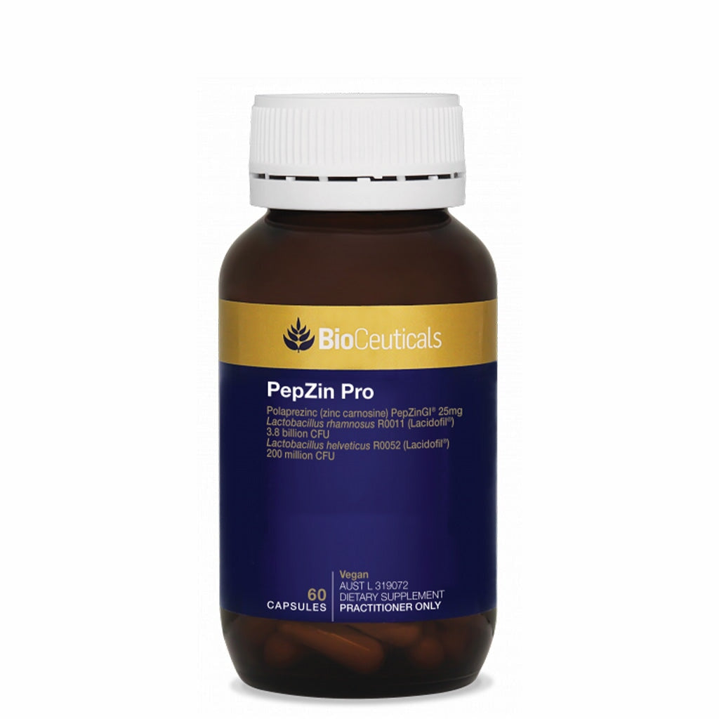 BioCeuticals Pepzin Pro Zinc Supplement for Gut Health & Immune Support - Supports Digestion, Stomach Lining & Acid Reflux Relief