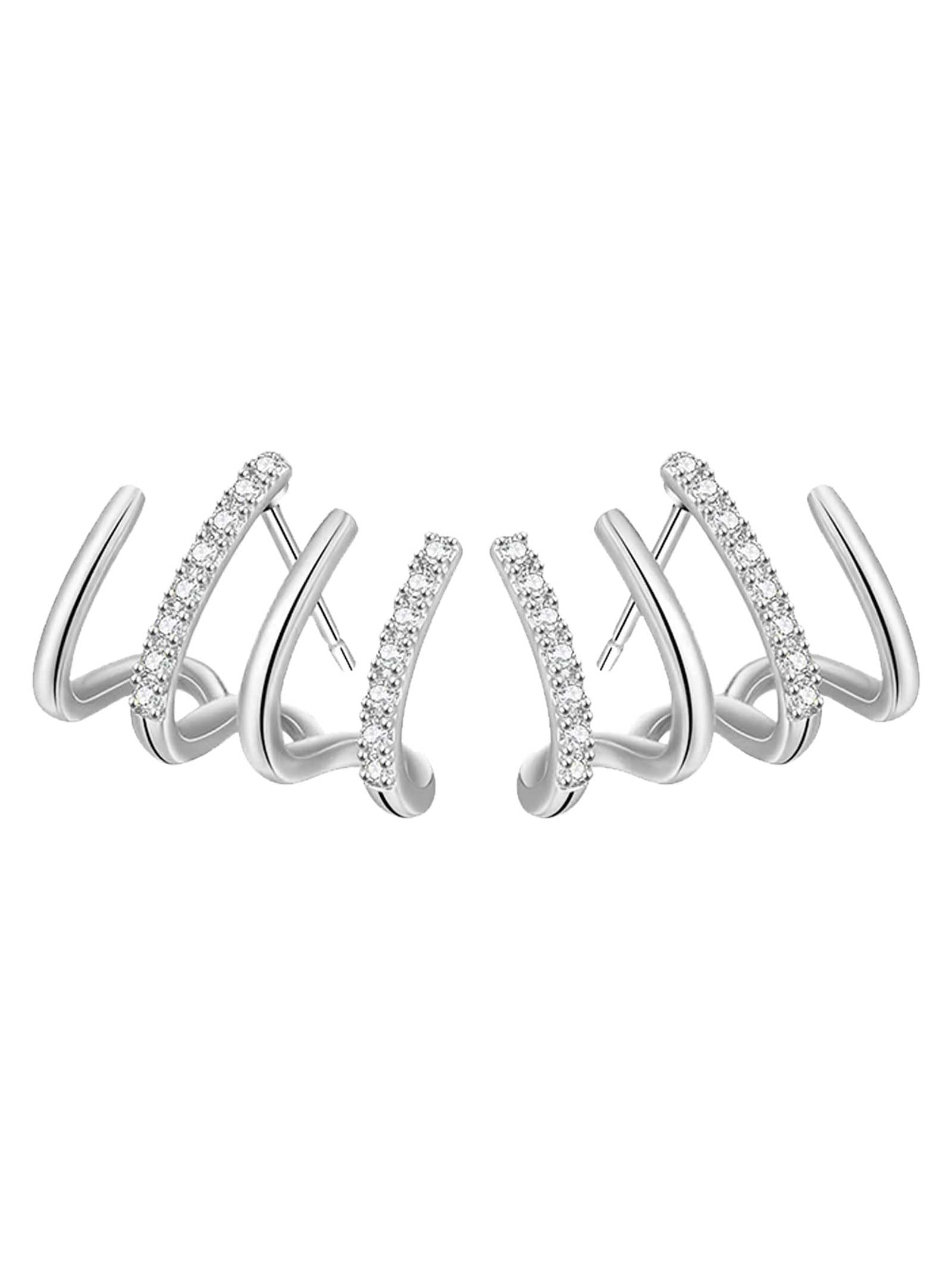 Gold Claw Ear Cuff Earrings for Women - Stylish Hoop & Stud Wrap Earrings for Parties, Weddings & Everyday Wear
