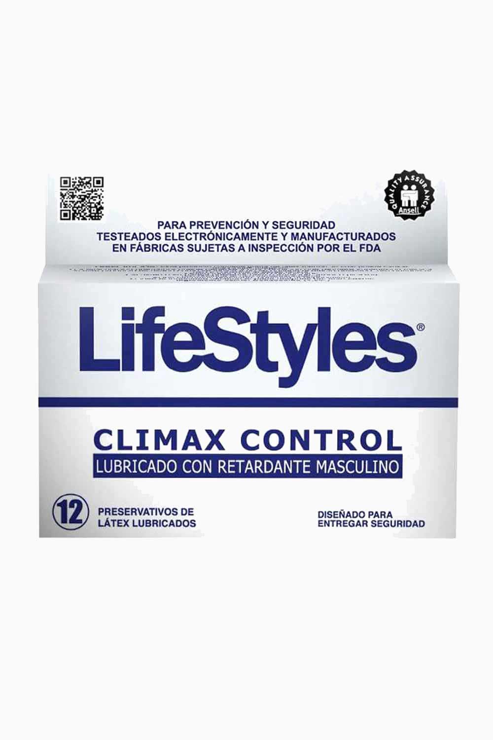 CLIMAX CONTROL | Delay Condoms with Retardant by Lifestyles (12 Pack) - Perfect for Extended Pleasure & Enhanced Intimacy