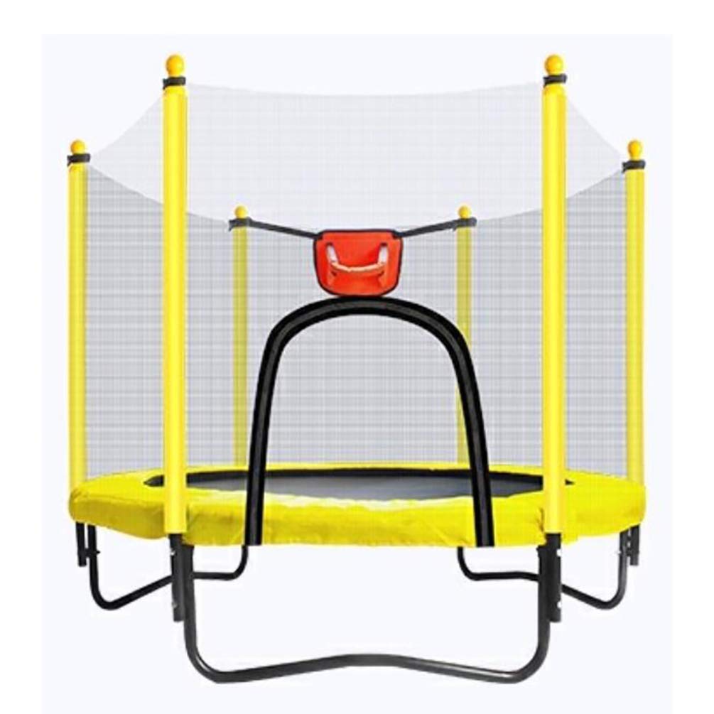 YFMMM Fitness Trampoline with Safety Enclosure Net - Mini Rebounder for Kids & Adults, Indoor/Outdoor Cardio Exercise Equipment, Perfect Birthday Gift for Boys & Girls | Great for Home Gym, Backyard Fun, and Kids' Parties