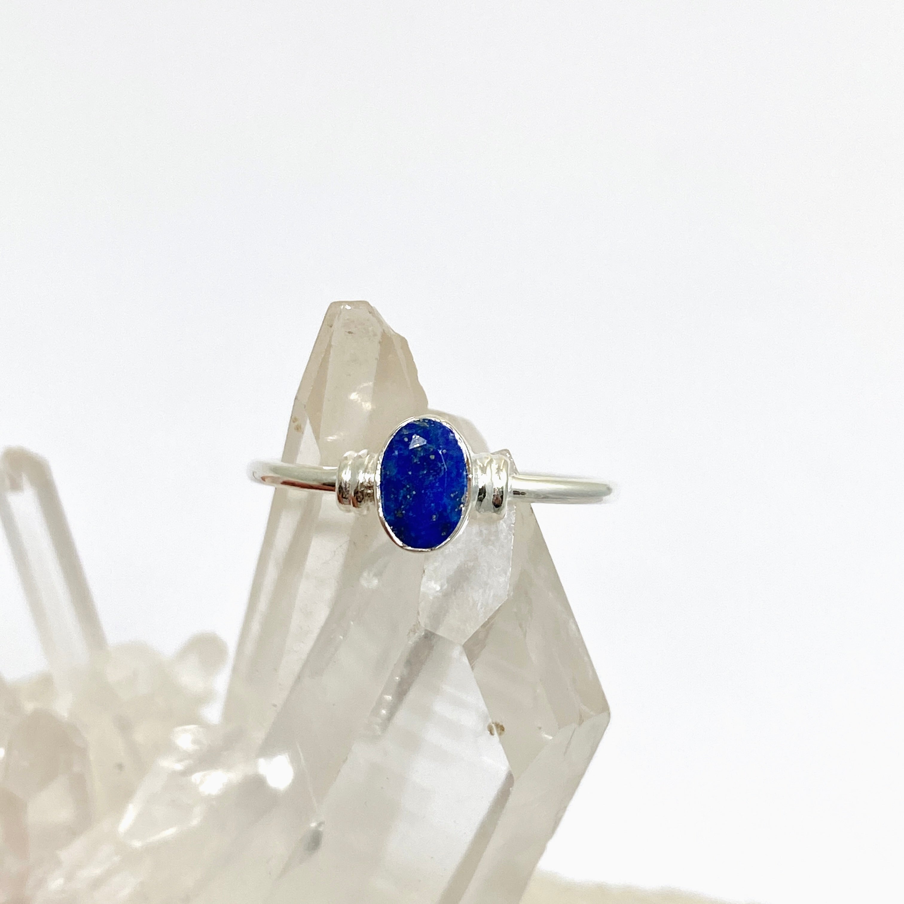 Lapis Lazuli Oval Faceted Gemstone in Sterling Silver Decorative Pendant R4813 - Perfect for Jewelry Making, Gift Giving & Spiritual Healing