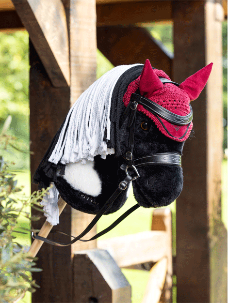 Hobby Horse Fly Hood - Durable Fly Protection for Horses - Perfect for Riding, Training, and Outdoor Activities