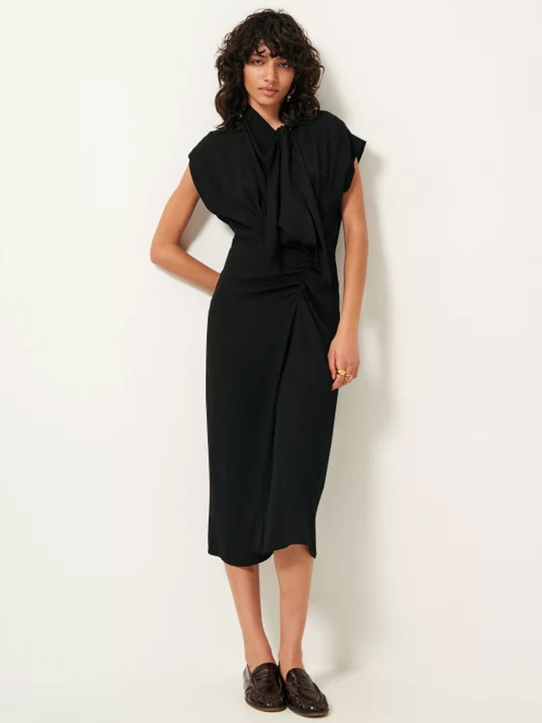 Sessun Francoise Black Dress for Women - Elegant & Comfortable Casual Wear for Parties, Dates & Everyday Outfits