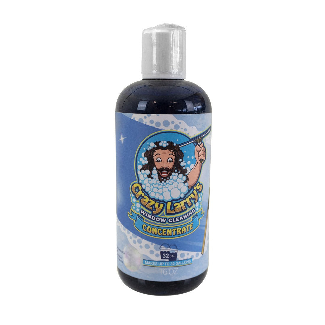 Crazy Larry's Premium Window Cleaning Concentrate - Streak-Free, Fast-Drying Formula for Sparkling Clean Windows at Home & Office