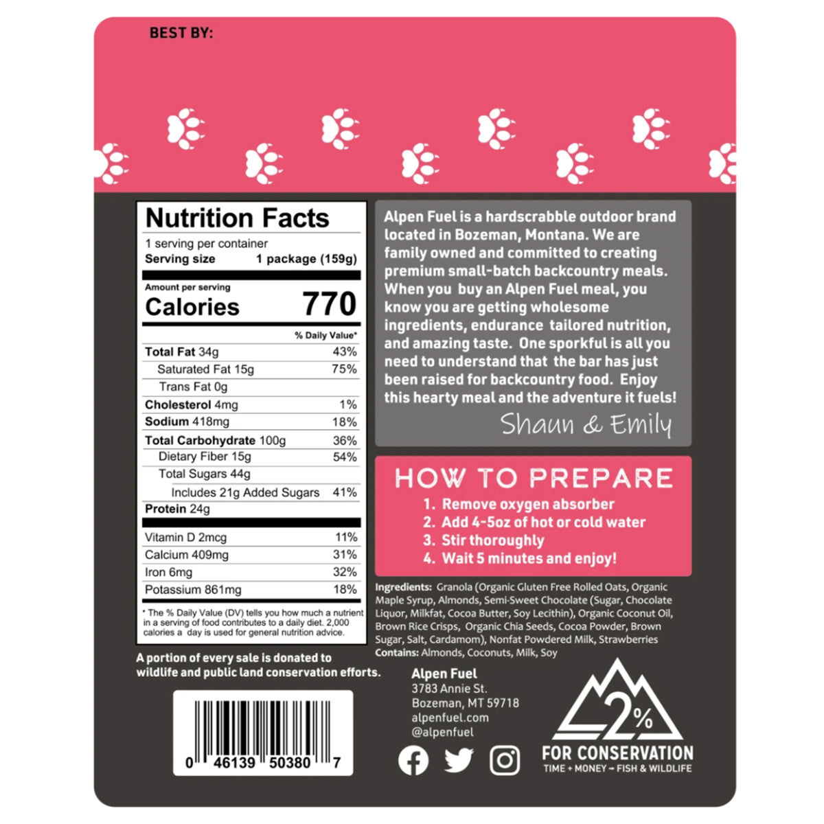 Alpen Fuel Granola Variety Pack - Healthy Snack Bars for Hiking, Camping & On-the-Go Energy - Gluten Free, Non-GMO, High Protein Granola Bars (12 Pack)