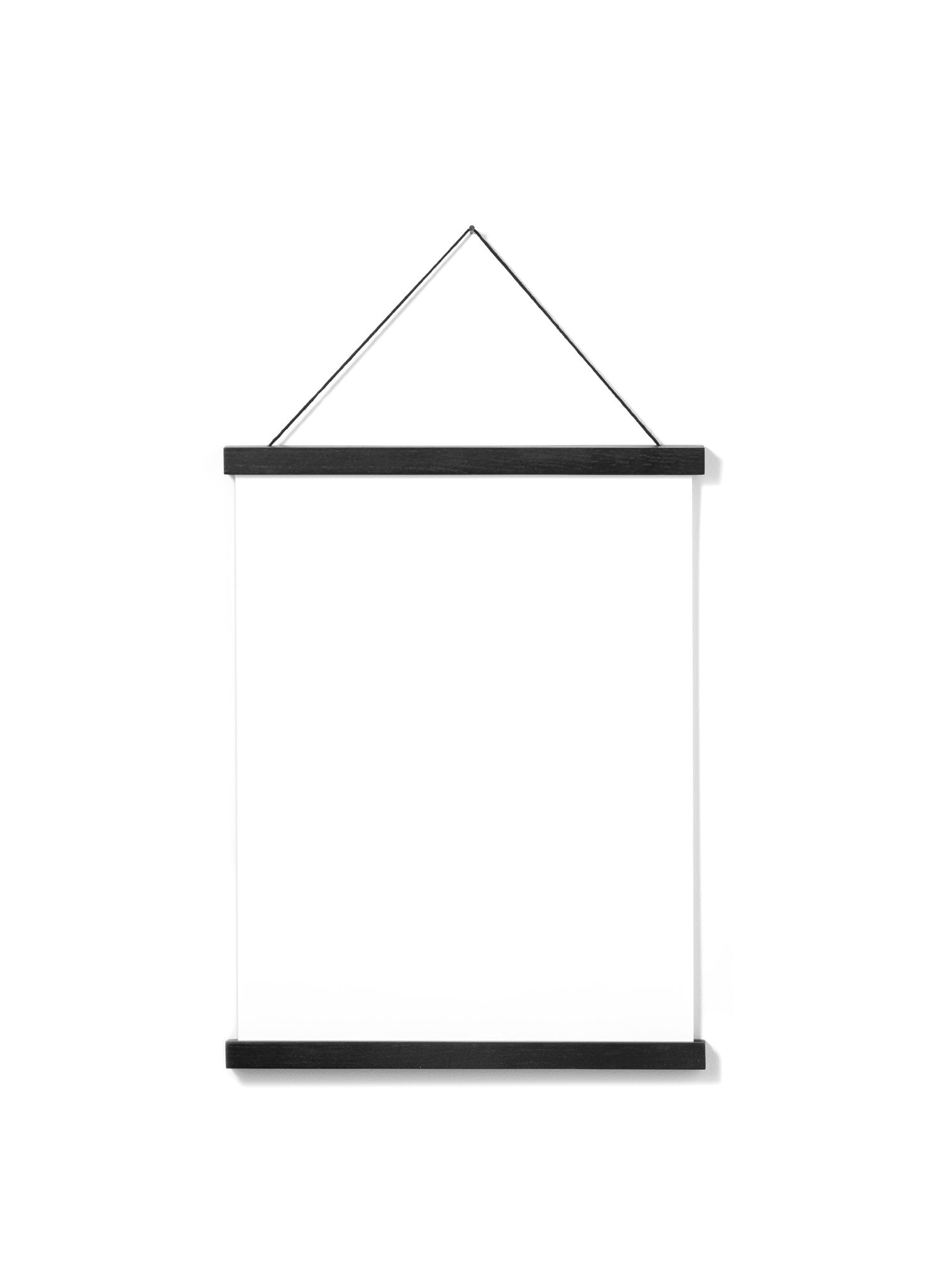 Black Oak Poster Hanger - 12 Inch (31 cm) Wall Mounted Picture Frame for Art Prints, Photos & Posters - Perfect for Home, Office & Gallery Displays