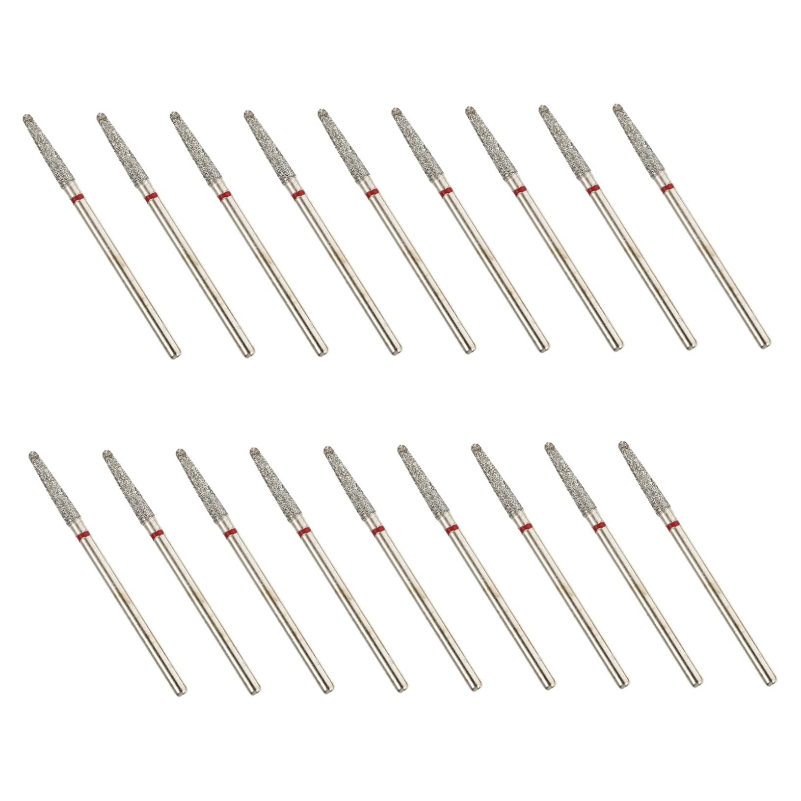 Beatifufu 50pcs Professional Nail Drill Bits Set - Corundum Sanding Bits for Acrylic Nails, Manicure & Pedicure | Nail Art Accessories & Replacement Heads | Perfect for Salon, Home Use & DIY Nail Care