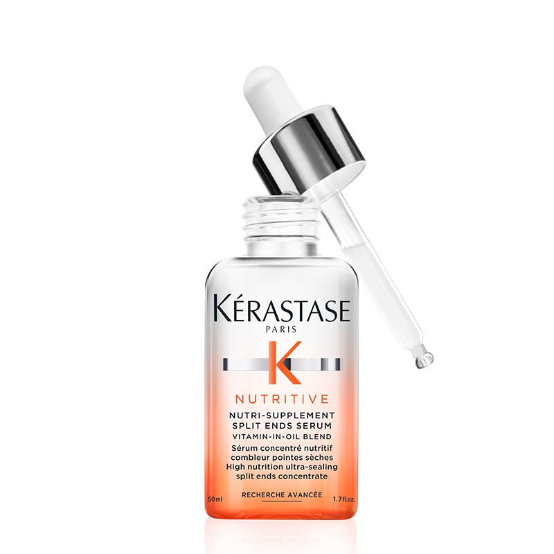 Kérastase Nutritive Nutri Supplement Split Ends Serum for Dry Hair - Repair & Hydrate Damaged Hair for Smooth & Shiny Locks - Perfect for Daily Hair Care & Styling