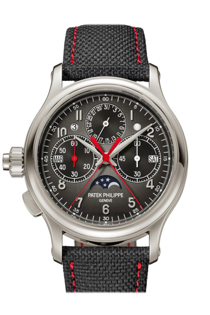 Patek Philippe Grand Complications 5373P-001 Men's Watch - Charcoal Black Dial, Platinum Case, Perpetual Calendar & Minute Repeater - Luxury Dress Watch for Business & Formal Occasions