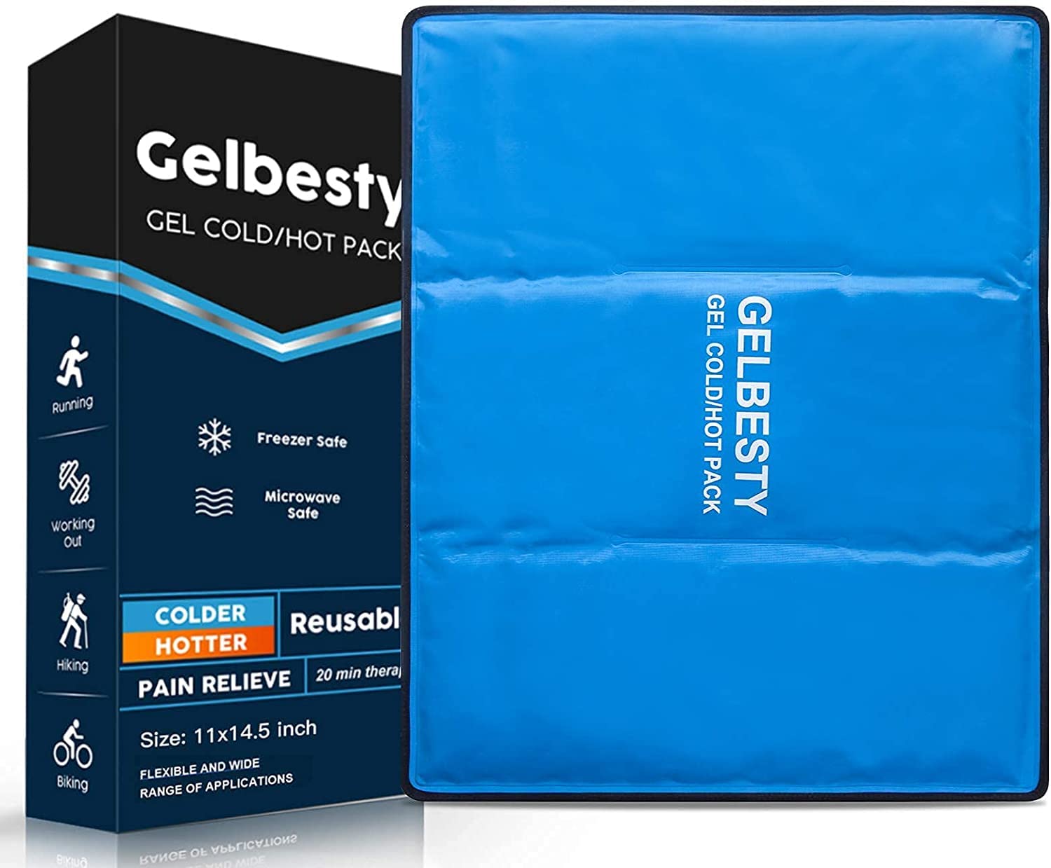 Reusable Gel Ice Pack for Injuries - Large (11x14.5