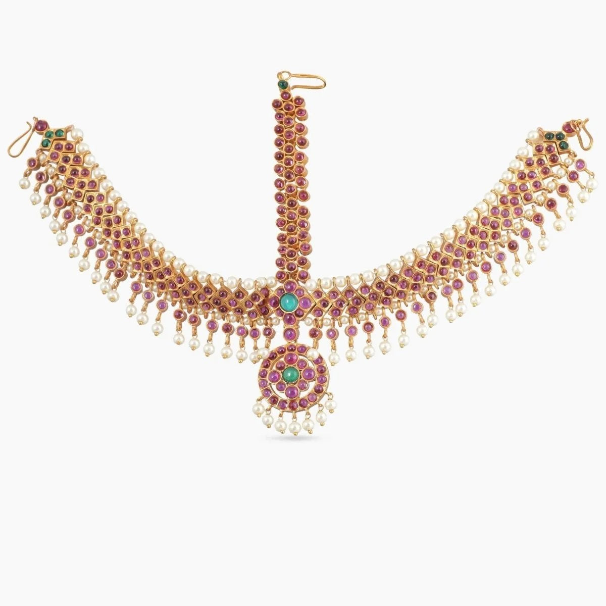 Devika Antique Damini Handmade Indian Jewelry Set - Traditional Ethnic Necklace & Earrings for Women - Perfect for Weddings, Festivals & Special Occasions