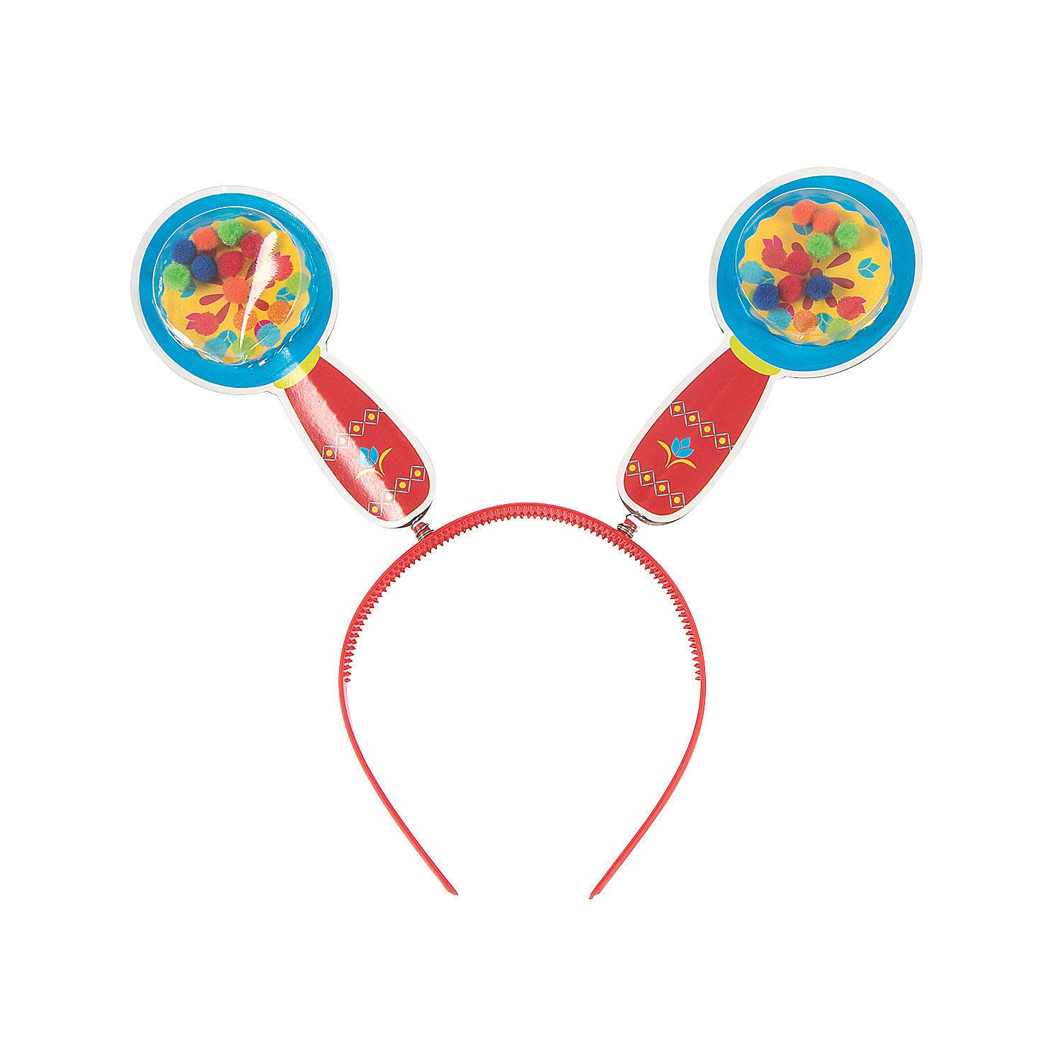 12-Piece Maraca Headbopper Set - Fun Party Accessories for Festivals, Concerts & Costume Events