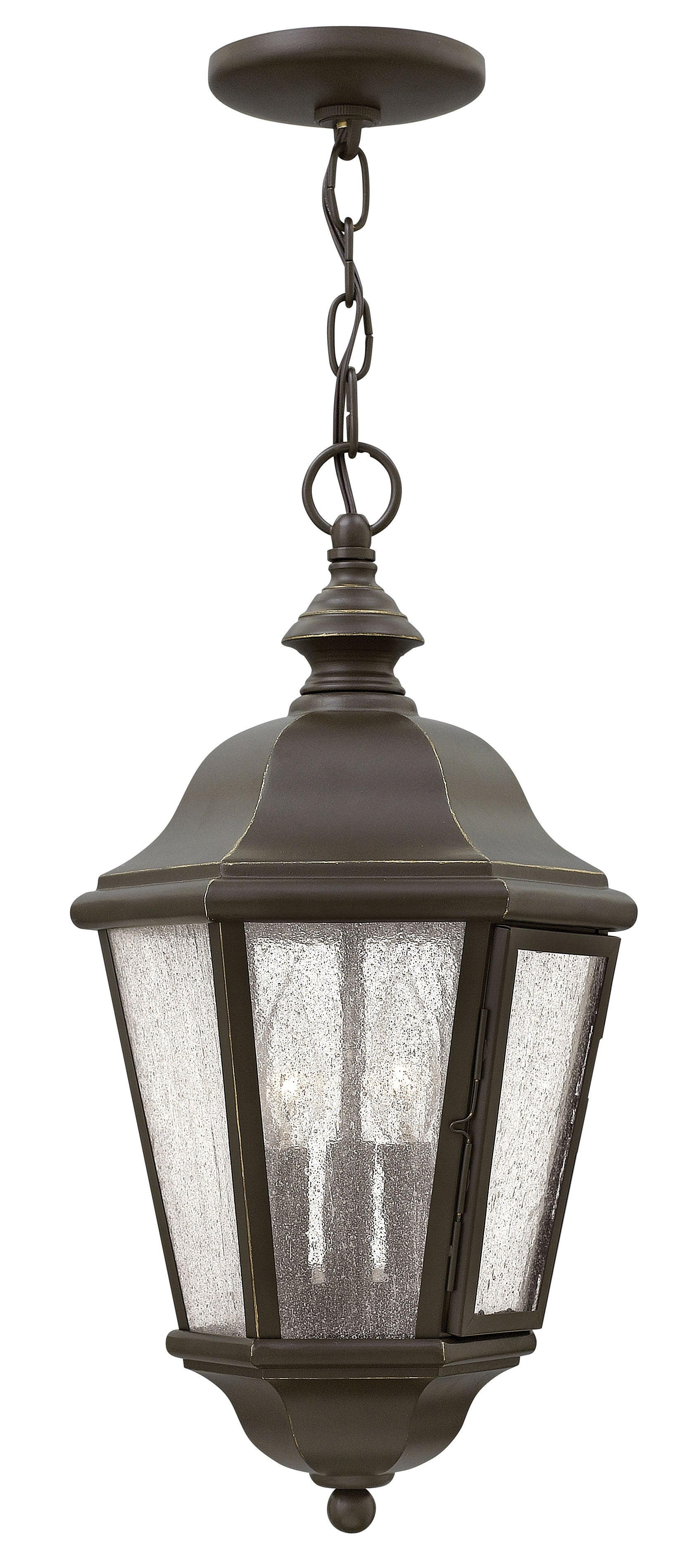 10W Edgewater 3-Light Outdoor Hanging Light Fixture - Oil Rubbed Bronze Finish - Perfect for Patio, Porch, Garden & Backyard Lighting