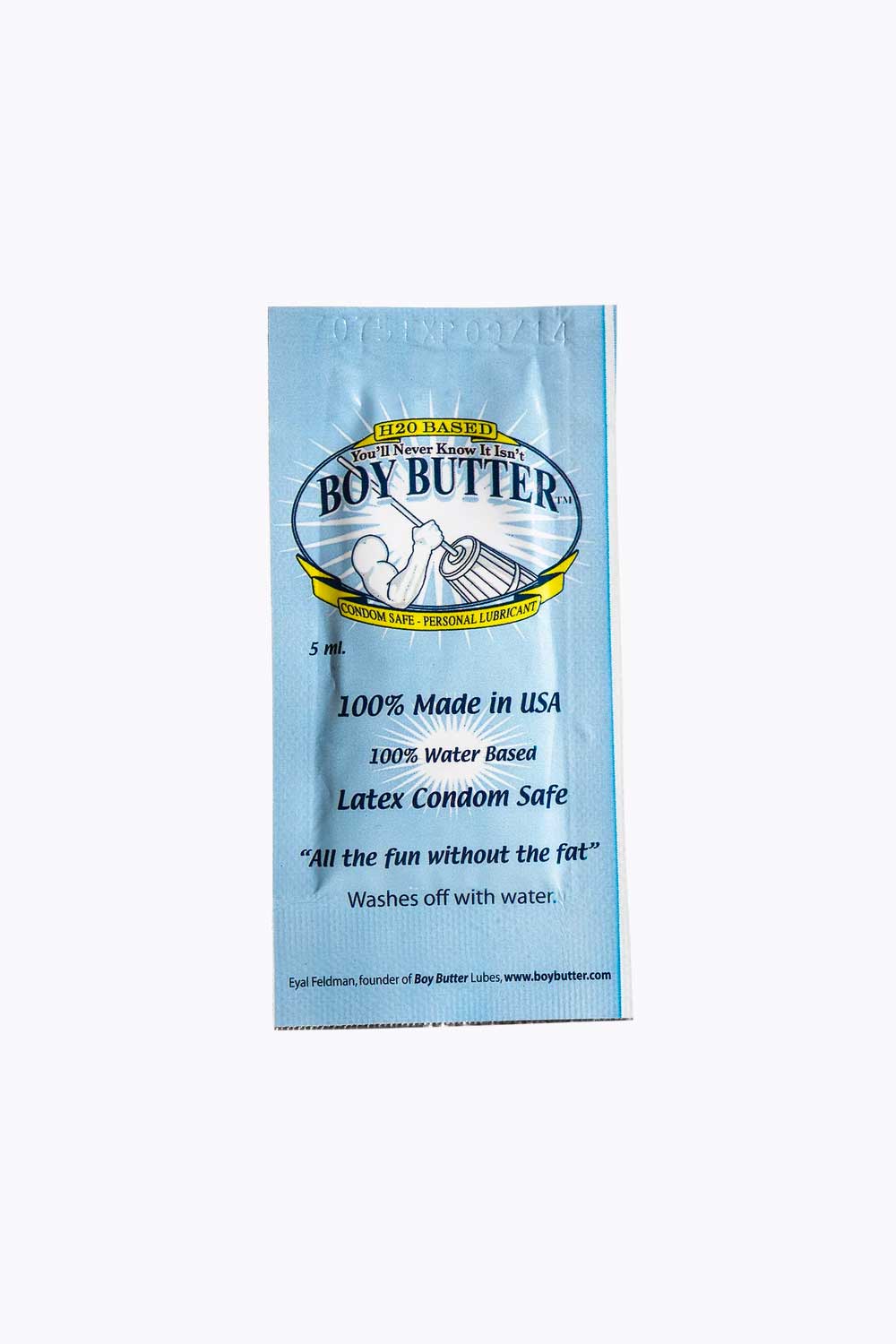 BOY BUTTER H20 Water-Based Personal Lubricant Sachets - Ultra-Smooth, Hypoallergenic, pH Balanced for Intimate Use & Sensitive Skin | Perfect for Couples, Massage, and Personal Comfort