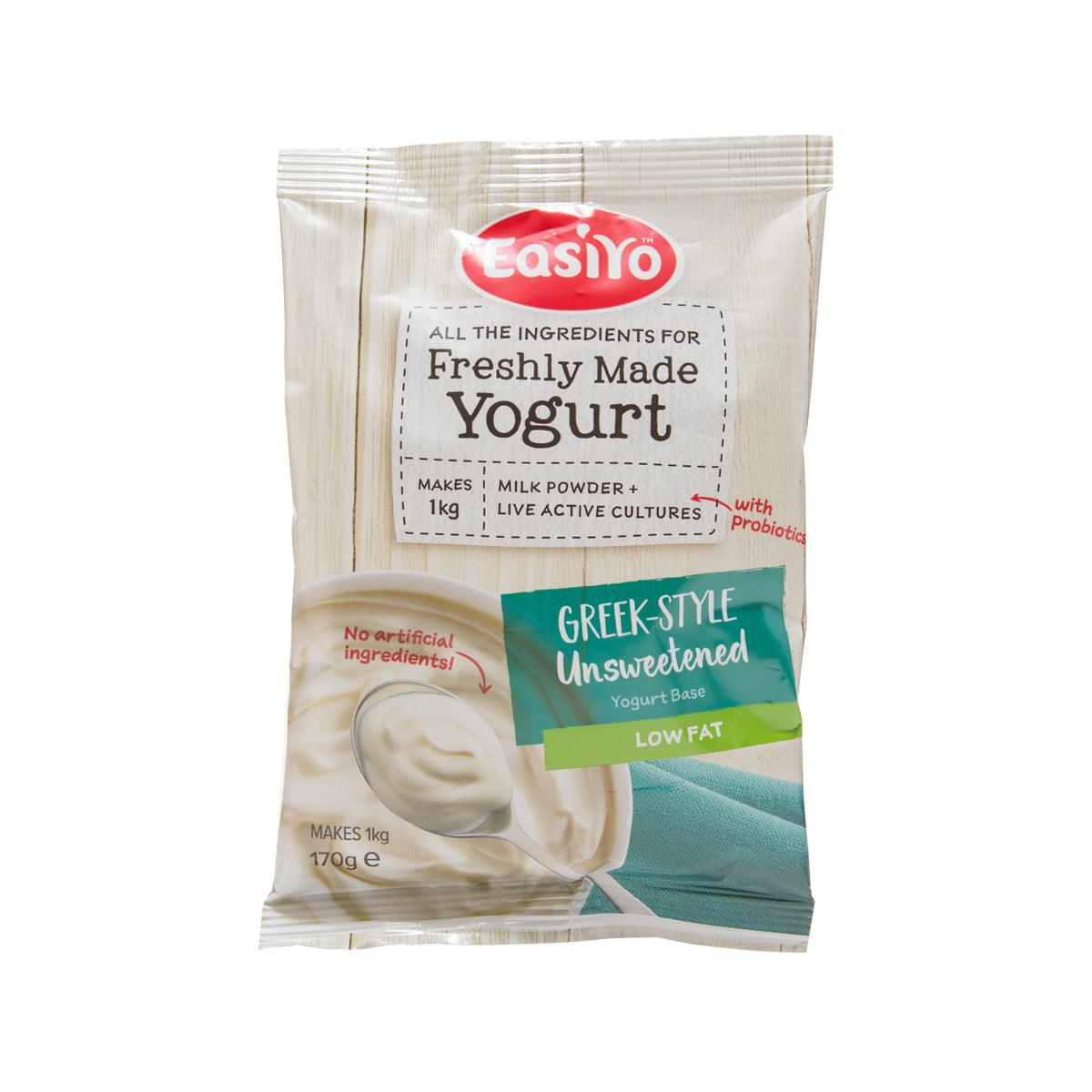 EASIYO Low Fat Greek Style Unsweetened Yogurt Base (170g) - High Protein, No Added Sugar, Perfect for Smoothies, Breakfast & Healthy Snacks