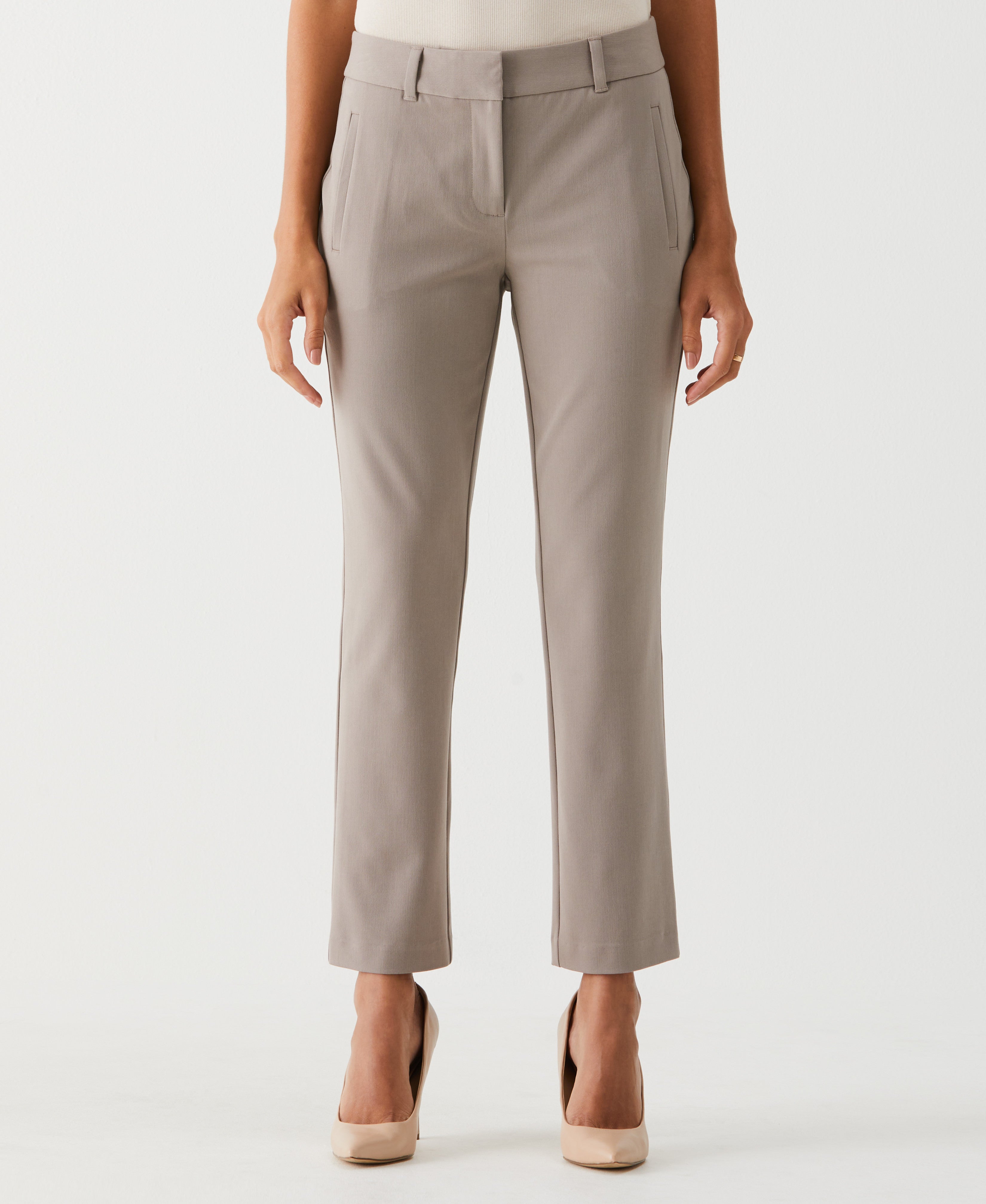 Stylish Straight Leg Ankle Pants for Women - Comfortable Office & Casual Wear - Perfect for Work, Travel & Everyday Outfits