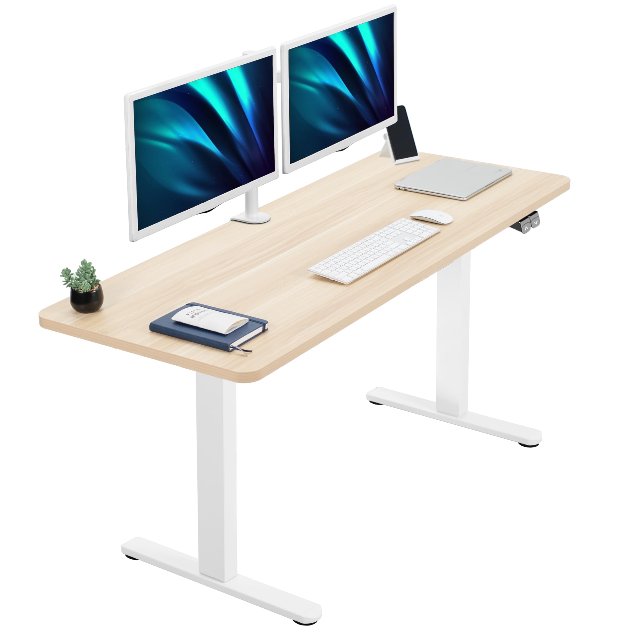 VIVO 60-Inch Electric Height Adjustable Standing Desk - 60