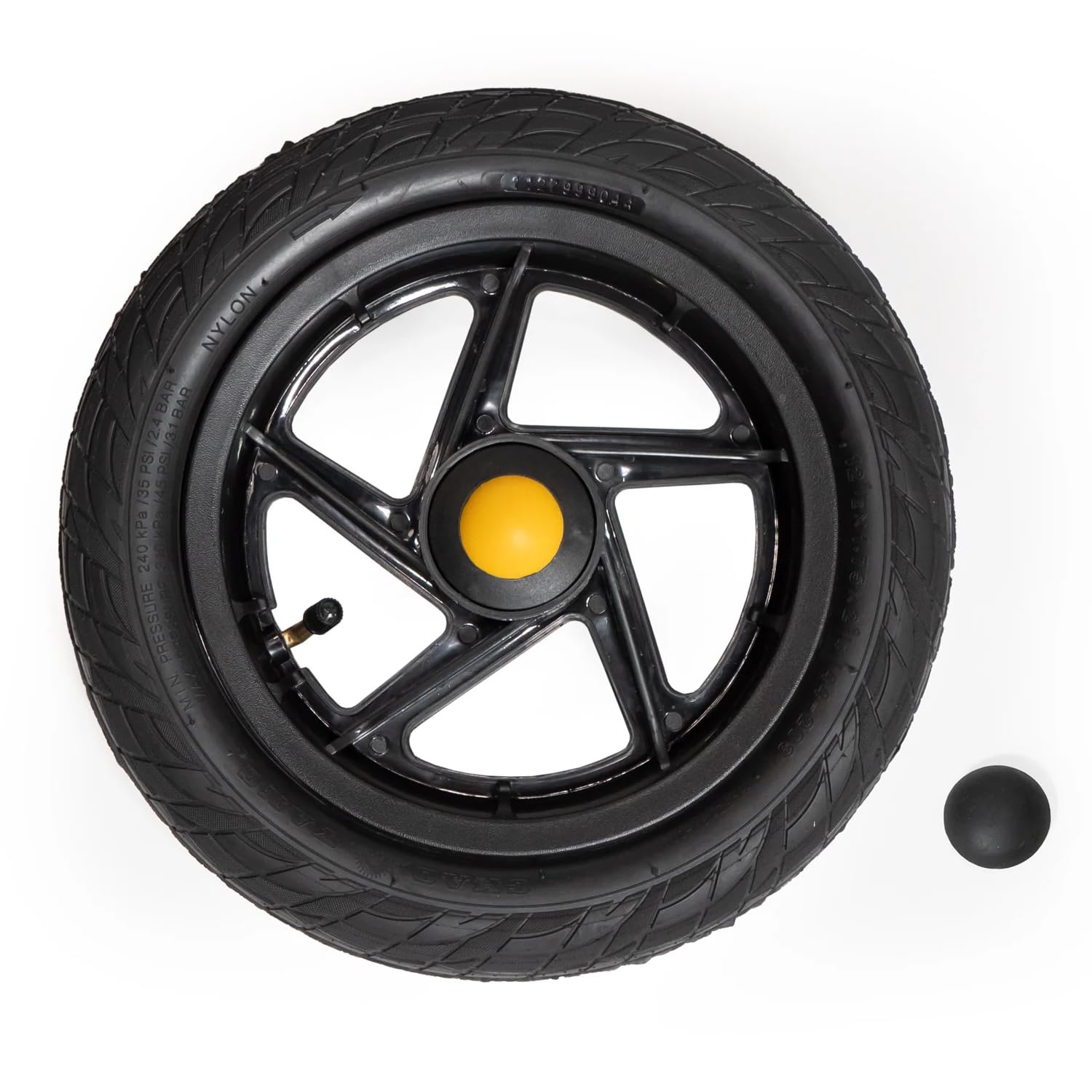 Burley Travoy Replacement Wheel - 12.5 Inch Bike Trailer Wheel - Durable & Lightweight for Cargo Bikes, Trailers & Urban Commuting - Perfect for Groceries, Kids Gear & Outdoor Adventures