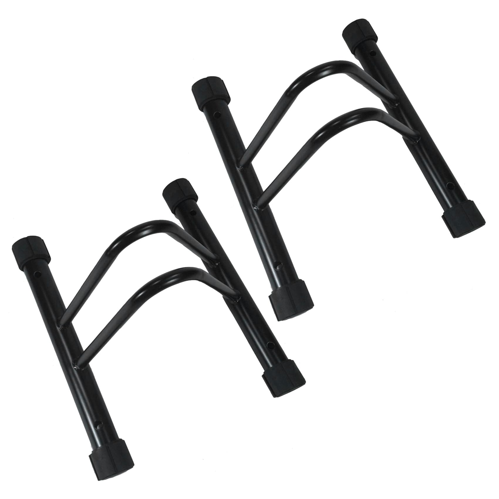 Kikolufy 2X Heavy Duty Bike Floor Parking Rack - Indoor Home & Garage Bicycle Storage Stand - Space Saving Solution for Apartment, Basement or Workshop Organization