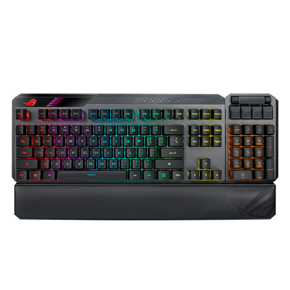 ASUS ROG Claymore II RGB Wireless Mechanical Gaming Keyboard with ROG RX Red Switches - Perfect for PC Gaming, Esports & Streaming