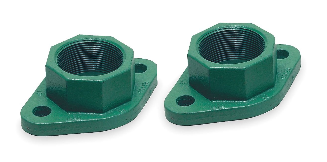 1 Inch Cast Iron Flange - 2 Pack - Durable Pipe Fitting for Plumbing, HVAC and Industrial Applications