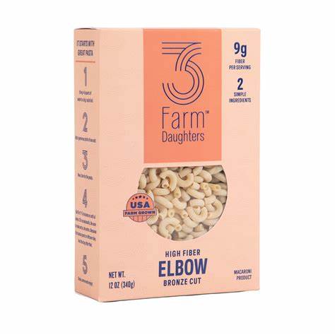 3 Farm Daughters Elbow Pasta - Premium Italian Macaroni for Soups, Salads & Casseroles | Authentic Pasta for Home Cooking & Italian Recipes