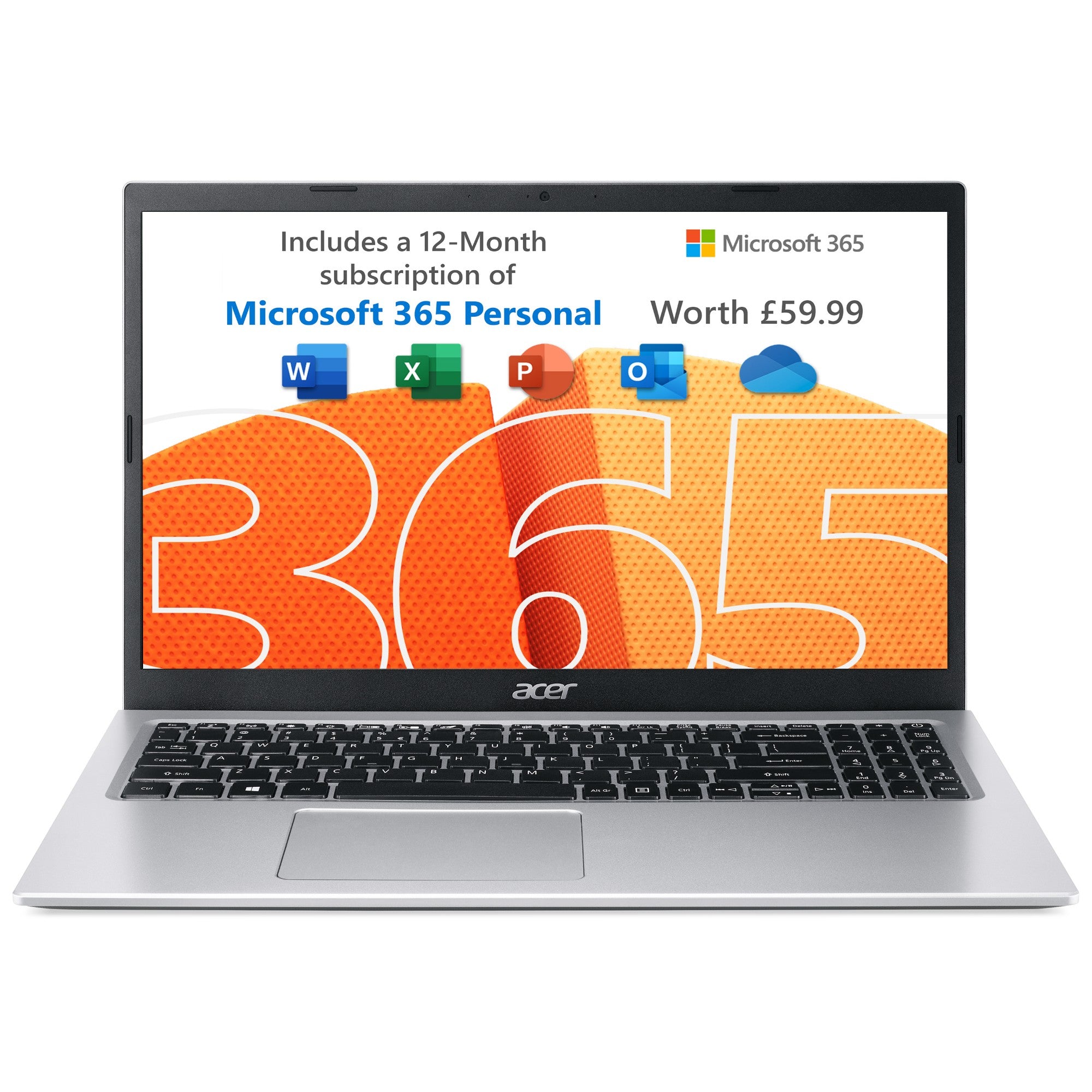 Acer Aspire 3 Laptop (A315-35) - Intel Celeron Processor, 4GB RAM, 128GB SSD, 15.6