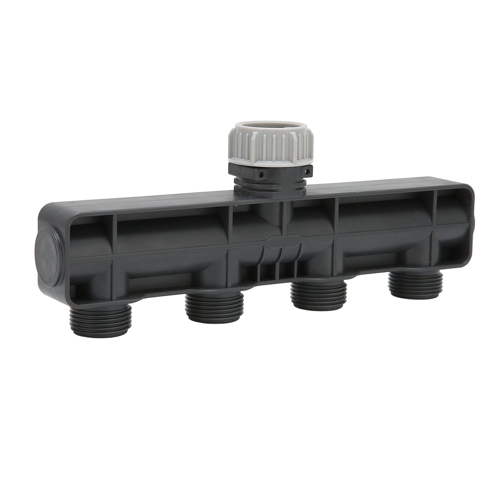 4-Way Garden Hose Splitter with G3/4 Female & Male Threads - Heavy Duty Tap Water Divider for Farming, Irrigation, Lawn Care & Outdoor Watering