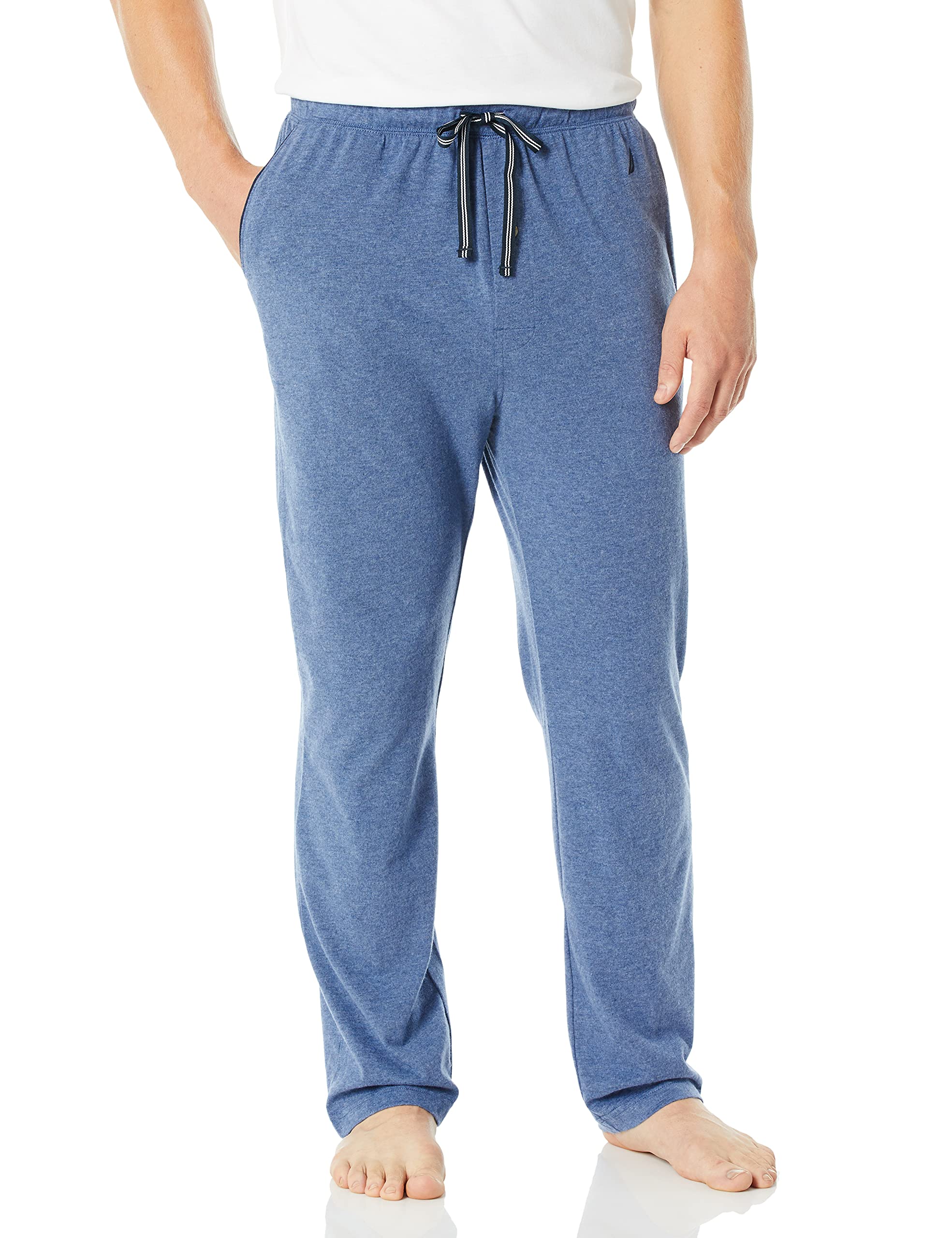 Nautica Men's Soft Knit Sleep Lounge Pants - Comfortable Cotton Joggers for Relaxing at Home, Lounging & Sleepwear - Perfect for Nighttime, Travel & Casual Wear