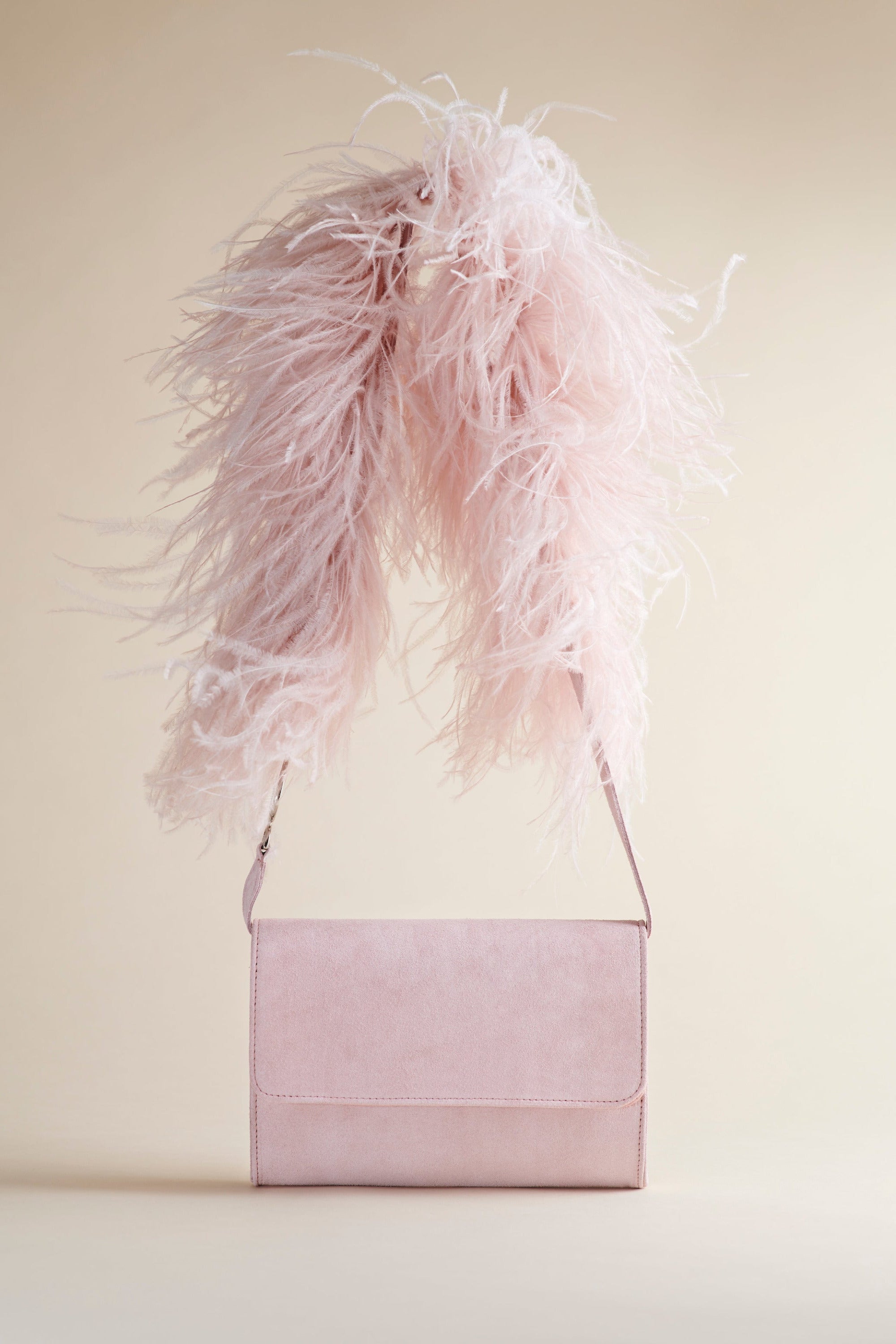 Lijadu Women's Crossbody Bag in Candy Floss Suede - Stylish Shoulder Purse for Everyday Use, Work & Travel