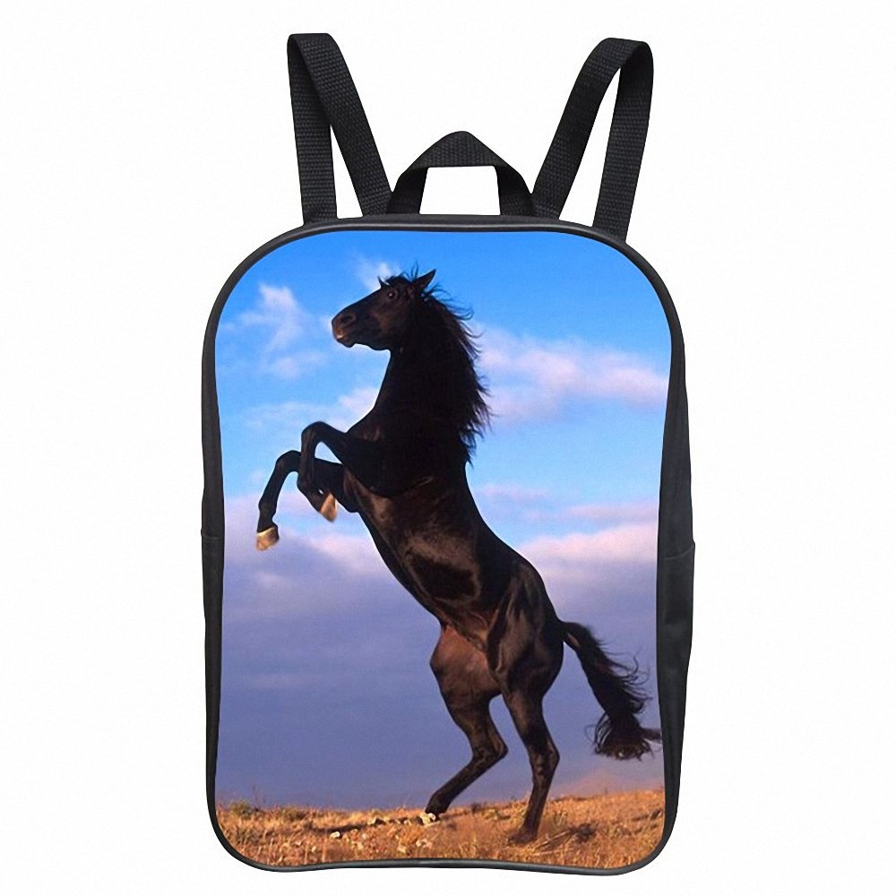 Tiamitit 3D Horse Printed Kids Backpack - Durable School Bag for Boys & Girls, Lightweight & Water-Resistant - Perfect for School, Travel & Outdoor Adventures