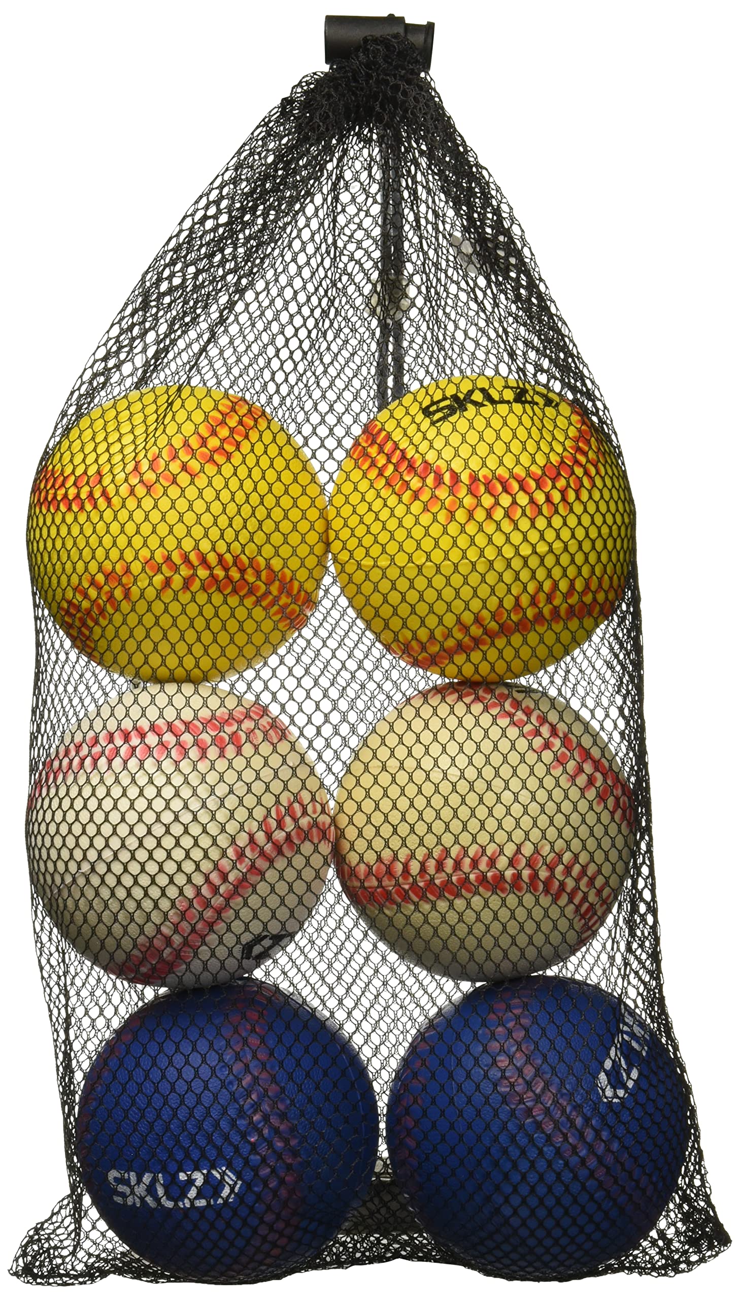 SKLZ Foam Training Baseballs - 6 Pack Soft Practice Balls for Kids & Adults - Perfect for Indoor, Backyard & Baseball Drills