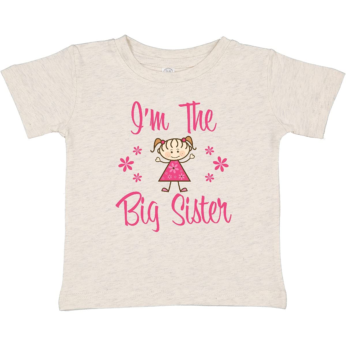 Inktastic The Big Sister Baby T-Shirt - Cute Sibling Matching Outfit for Newborns & Toddlers - Perfect for Family Photos, Birth Announcements & Special Occasions
