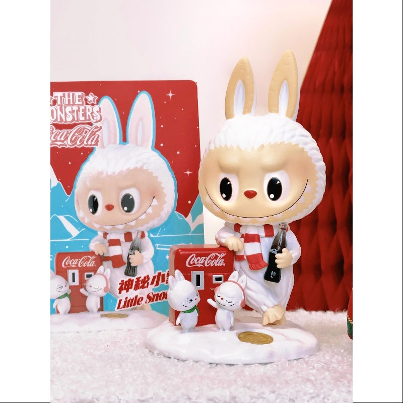 Labubu The Monsters Coca Cola Series Little Snowman Collectible Figure - Cute Vinyl Toy for Display, Gift & Coca Cola Merchandise Collection (Perfect for Christmas Decor, Shelf Display & Pop Culture Fans)