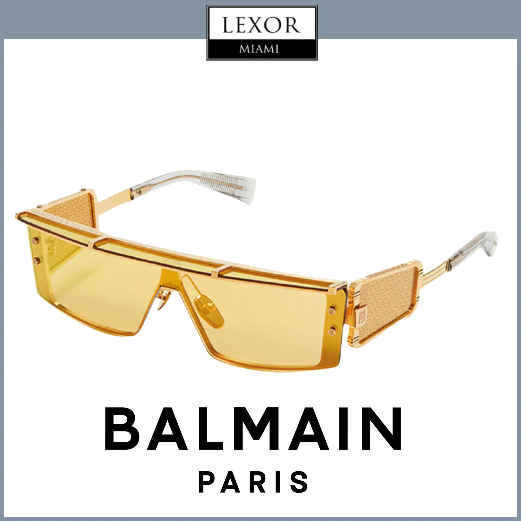 Balmain BPS 127B 145 Wonder Boy III Unisex Sunglasses | UV Protection Fashion Shades for Men & Women | Perfect for Driving, Beach & Outdoor Activities