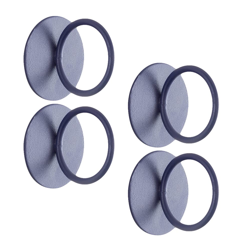 Wakauto 4-Pack Self-Adhesive Cabinet Handles - Easy Install Kitchen & Drawer Pulls for Cabinets, Wardrobes, Sliding Doors - Perfect for Elderly & Disabled Accessibility (Use in Kitchens, Bathrooms, Closets)