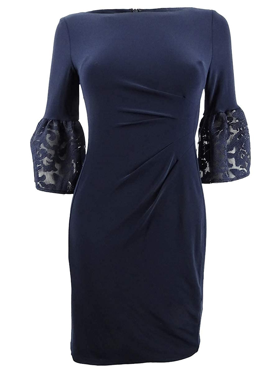 Lauren by Ralph Lauren Women's Petite Taffeta-Jersey Dress - Elegant Formal & Cocktail Party Wear for Special Occasions