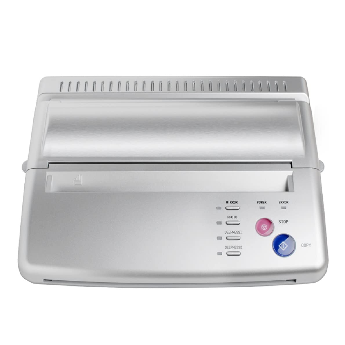 Tinsay Pro Black Tattoo Transfer Copier Printer Machine - Thermal Stencil Paper Maker for Tattoo Artists (Silver) | Perfect for Tattoo Studio, Body Art Design & Permanent Makeup Stencil Creation